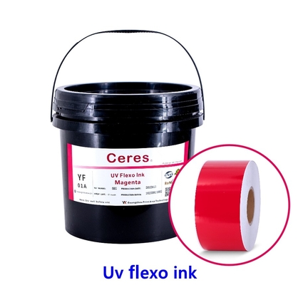 UV-Flexo-Tinte CMYK und Panton-Farben für Etikettendruck